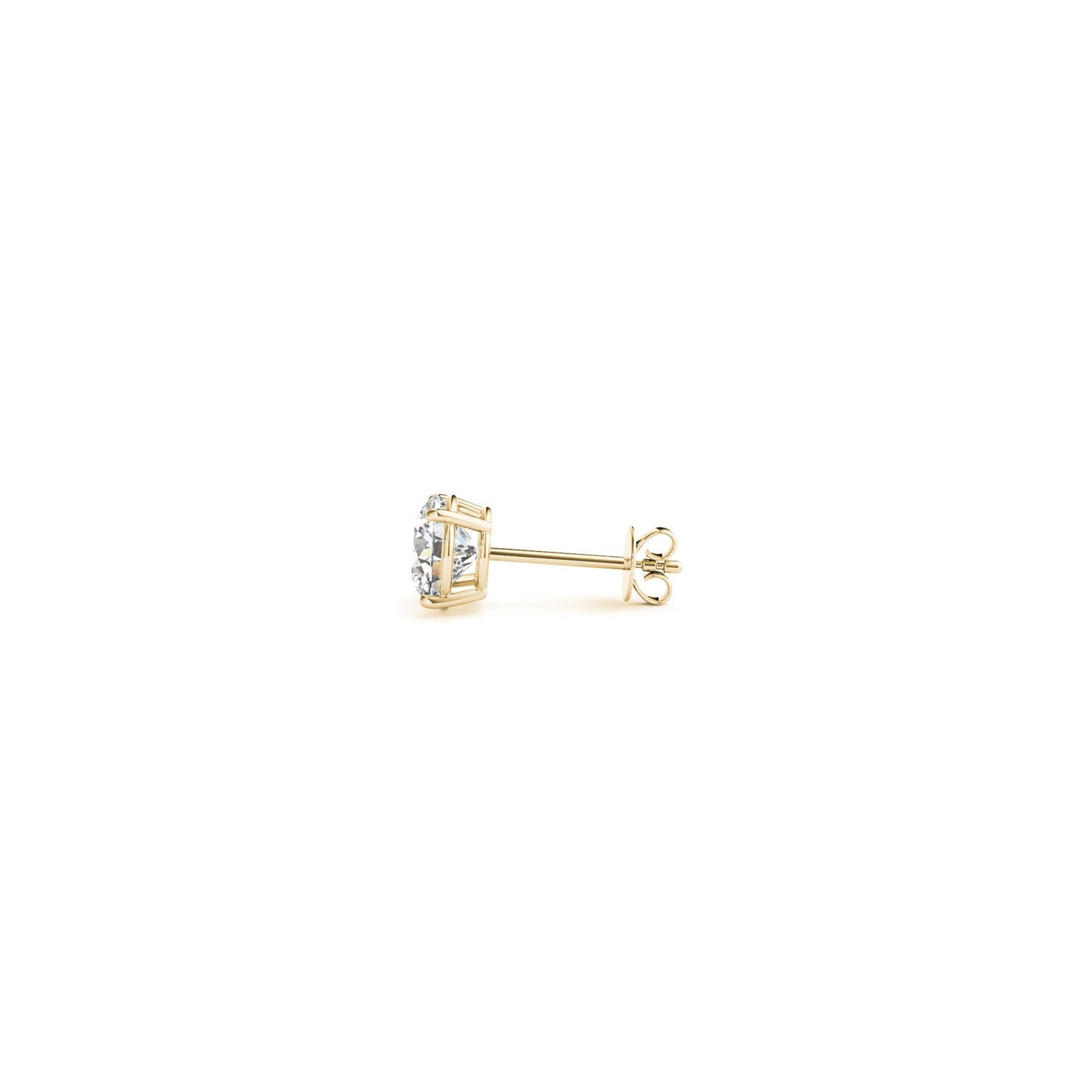 1/2 cttw Lab Grown Round Diamond Stud Earrings 14k Yellow Gold (G/VS2)-Teresa&#39;s Fashionista LLC