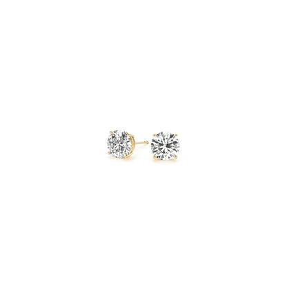 1/2 cttw Lab Grown Round Diamond Stud Earrings 14k Yellow Gold (G/VS2)-Teresa&#39;s Fashionista LLC