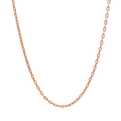 Double Extendable Cable Chain in 14k Rose Gold (1.9mm)-Teresa&#39;s Fashionista LLC