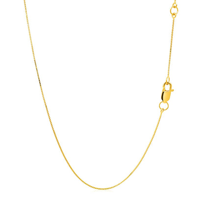 Double Extendable Box Chain in 14k Yellow Gold (0.6mm)-Teresa&#39;s Fashionista LLC