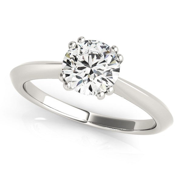 14k White Gold Double Prong Set Solitaire Diamond Engagement Ring (1 cttw)-Teresa&#39;s Fashionista LLC