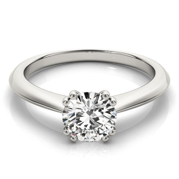 14k White Gold Double Prong Set Solitaire Diamond Engagement Ring (1 cttw)-Teresa&#39;s Fashionista LLC