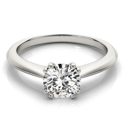 14k White Gold Double Prong Set Solitaire Diamond Engagement Ring (1 cttw)-Teresa&#39;s Fashionista LLC