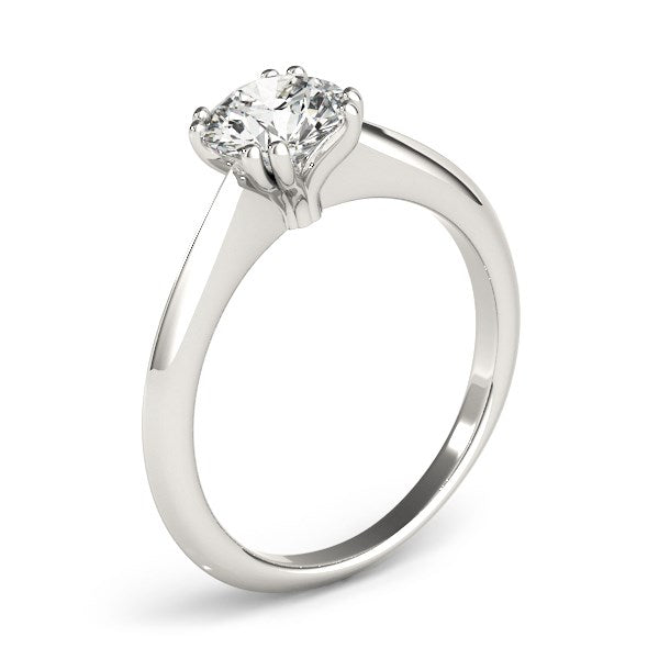 14k White Gold Double Prong Set Solitaire Diamond Engagement Ring (1 cttw)-Teresa&#39;s Fashionista LLC