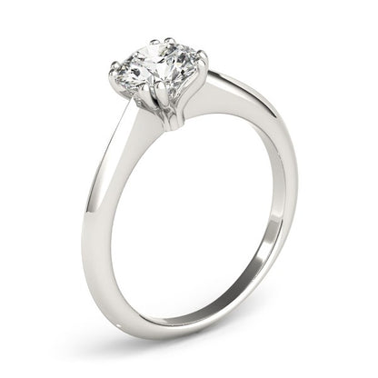 14k White Gold Double Prong Set Solitaire Diamond Engagement Ring (1 cttw)-Teresa&#39;s Fashionista LLC