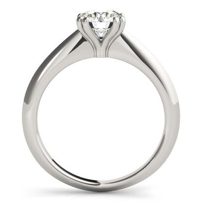 14k White Gold Double Prong Set Solitaire Diamond Engagement Ring (1 cttw)-Teresa&#39;s Fashionista LLC