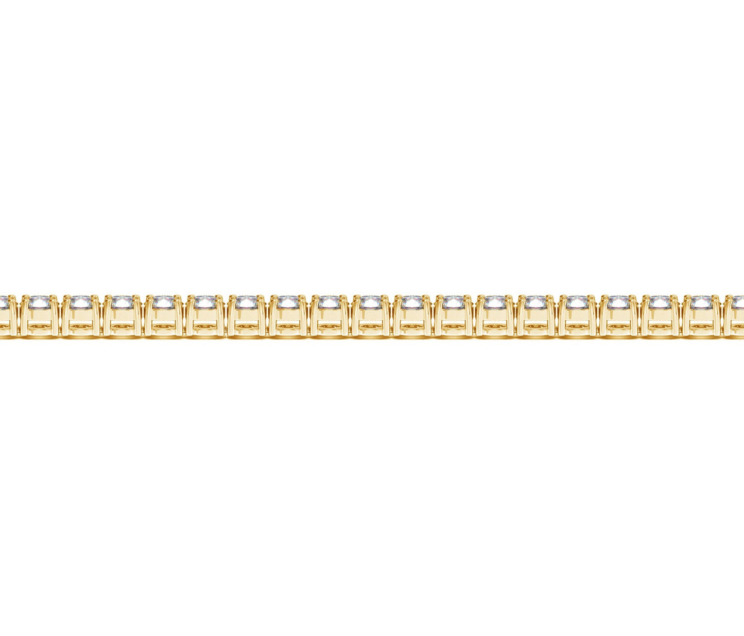 Lab Grown Round Diamond Tennis Bracelet in 14k Yellow Gold (5 cctw F/G VS2/SI1)-Teresa&#39;s Fashionista LLC