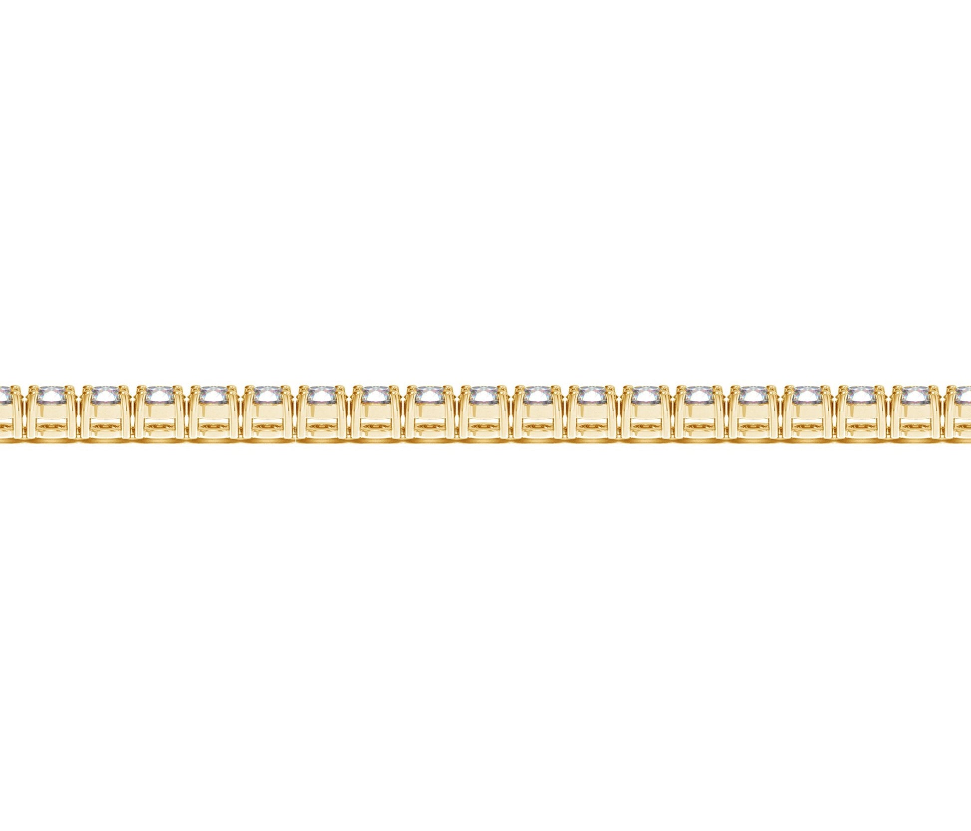 Lab Grown Round Diamond Tennis Bracelet in 14k Yellow Gold (5 cctw F/G VS2/SI1)-Teresa&#39;s Fashionista LLC