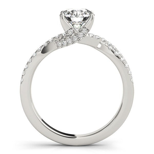 14k White Gold Fancy Prong Split Shank Diamond Engagement Ring (1 1/4 cttw)-Teresa&#39;s Fashionista LLC