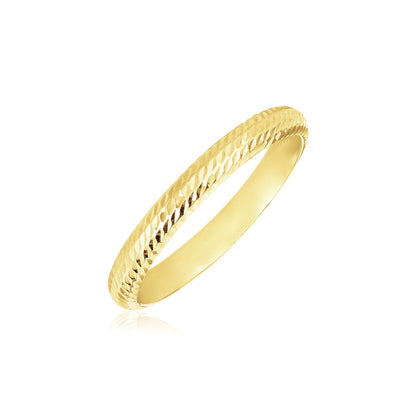 14k Yellow Gold Textured Comfort Fit Wedding Band-Teresa&#39;s Fashionista LLC