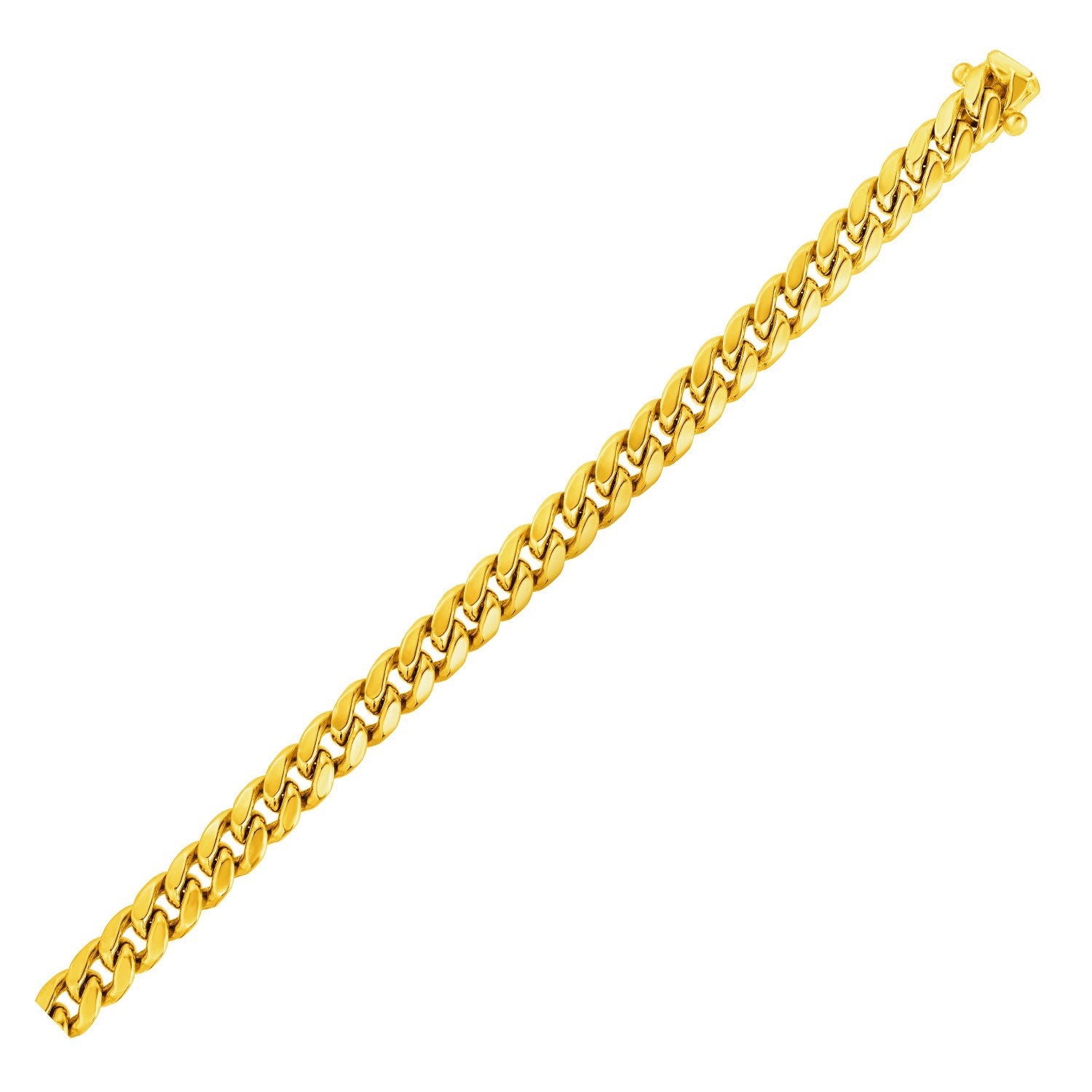 6.15mm 10k Yellow Gold Semi Solid Miami Cuban Chain-Teresa&#39;s Fashionista LLC