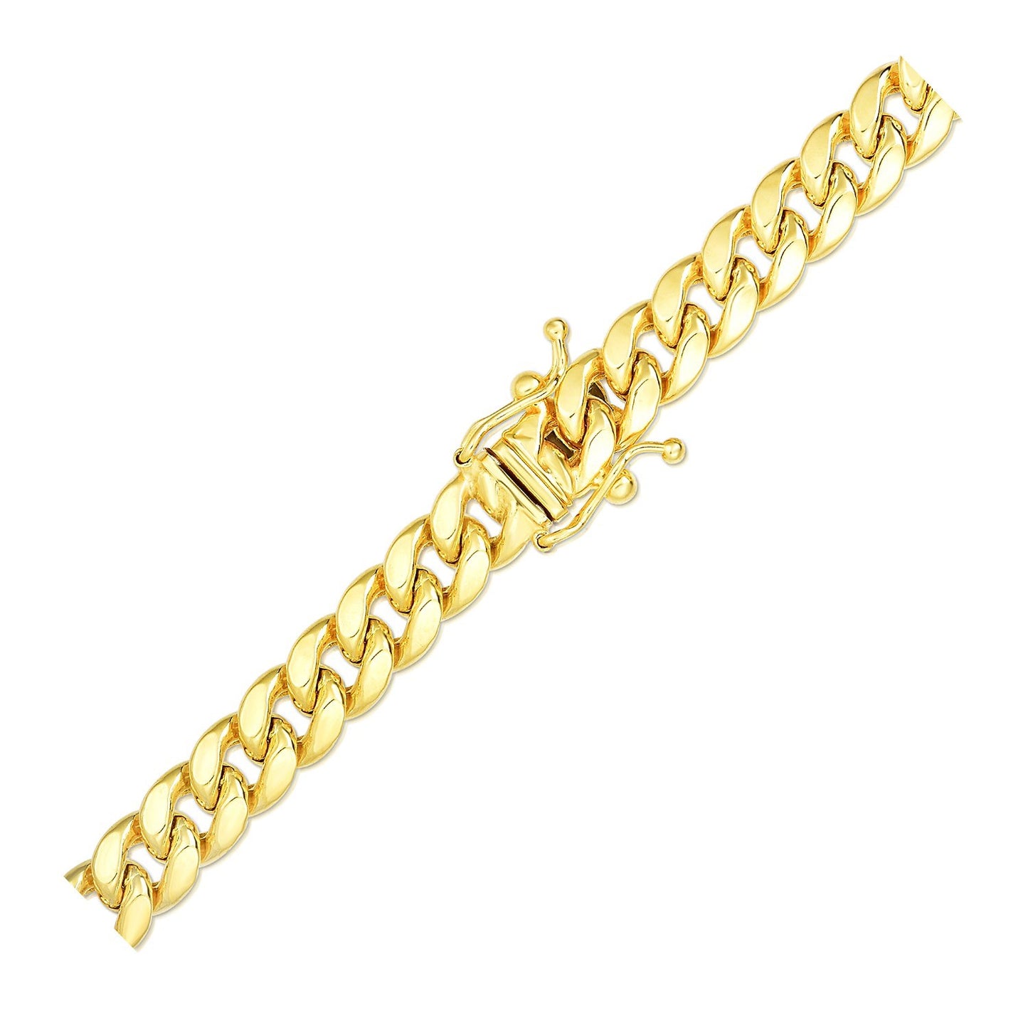 6.15mm 10k Yellow Gold Semi Solid Miami Cuban Chain-Teresa&#39;s Fashionista LLC