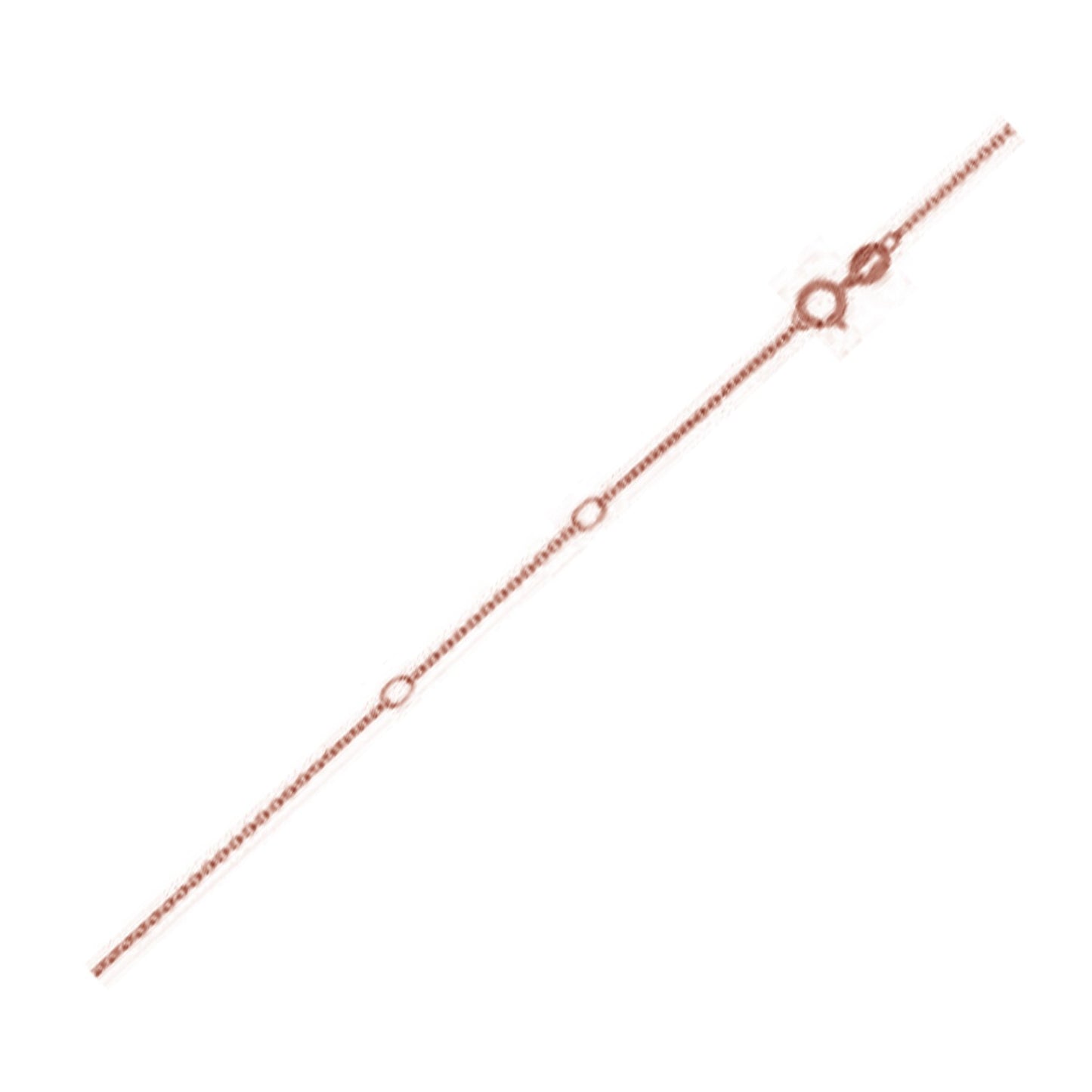 Double Extendable Diamond Cut Cable Chain in 14k Rose Gold (0.80mm)-Teresa&#39;s Fashionista LLC