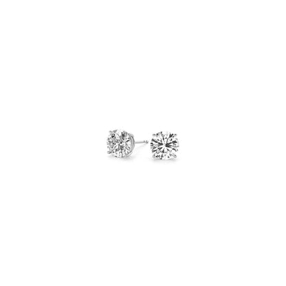 1/2 cttw Lab Grown Round Diamond Stud Earrings 14k White Gold (G/VS2)-Teresa&#39;s Fashionista LLC