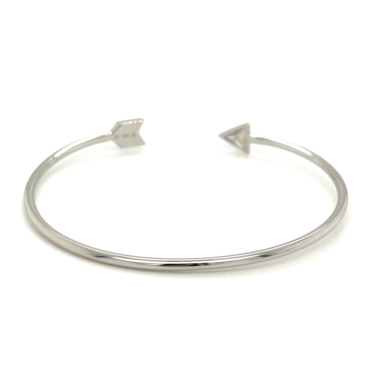 Sterling Silver Polished Arrow Cuff Bangle-Teresa&#39;s Fashionista LLC