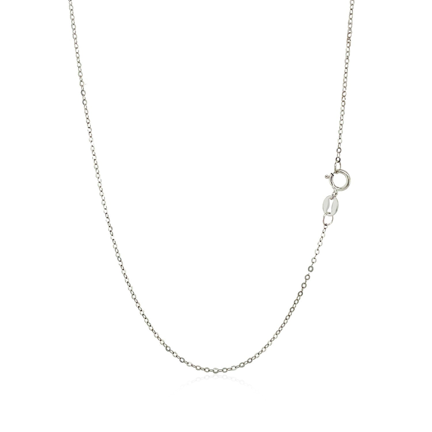 14k White Gold Polished Mini Heart Necklace-Teresa&#39;s Fashionista LLC