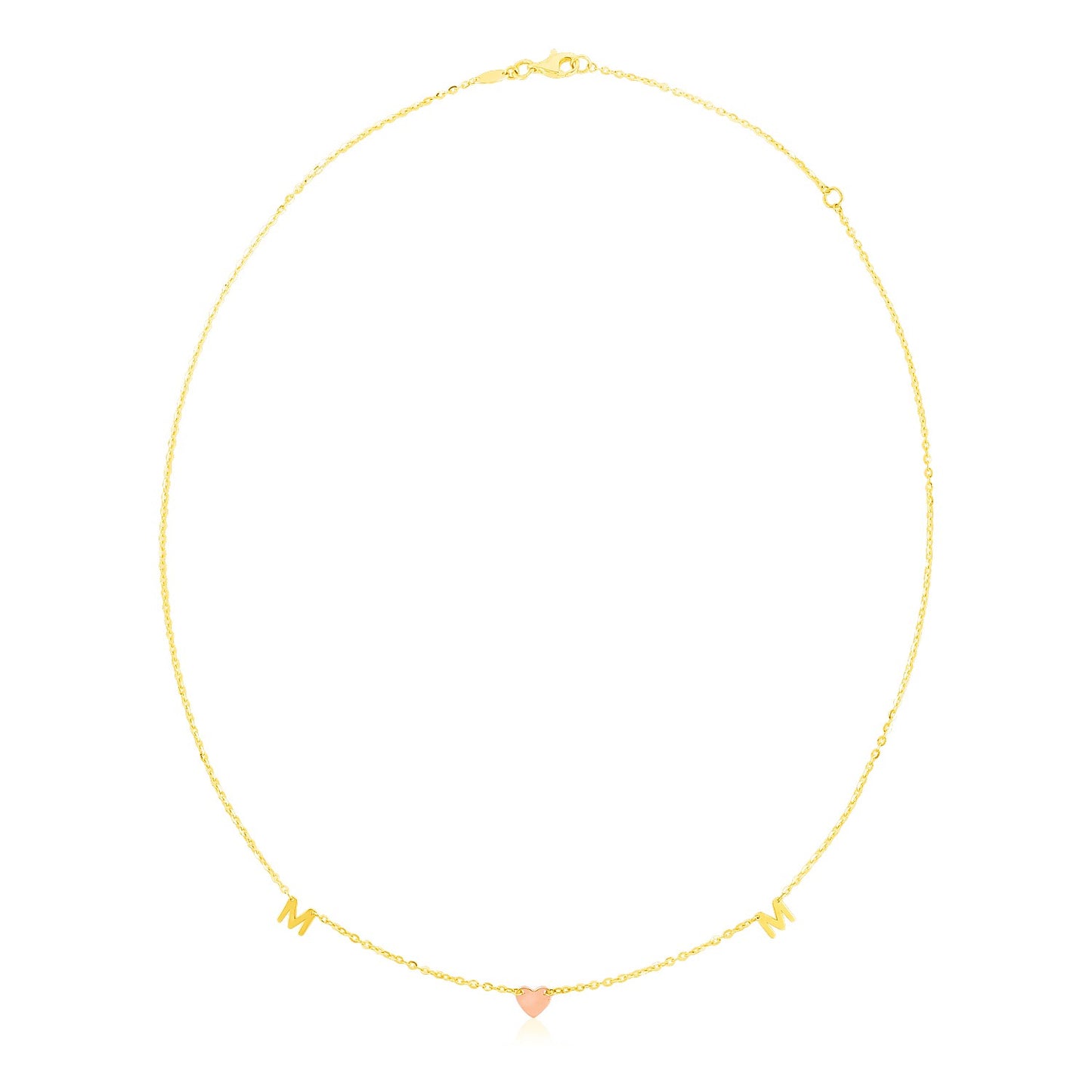 14k Yellow and Rose Gold Mom Necklace-Teresa&#39;s Fashionista LLC