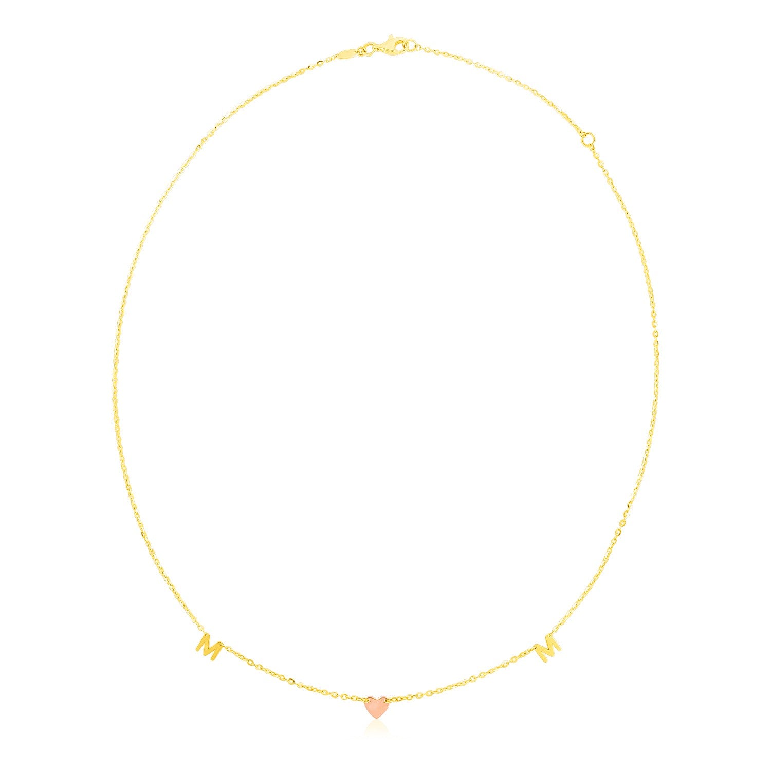 14k Yellow and Rose Gold Mom Necklace-Teresa&#39;s Fashionista LLC