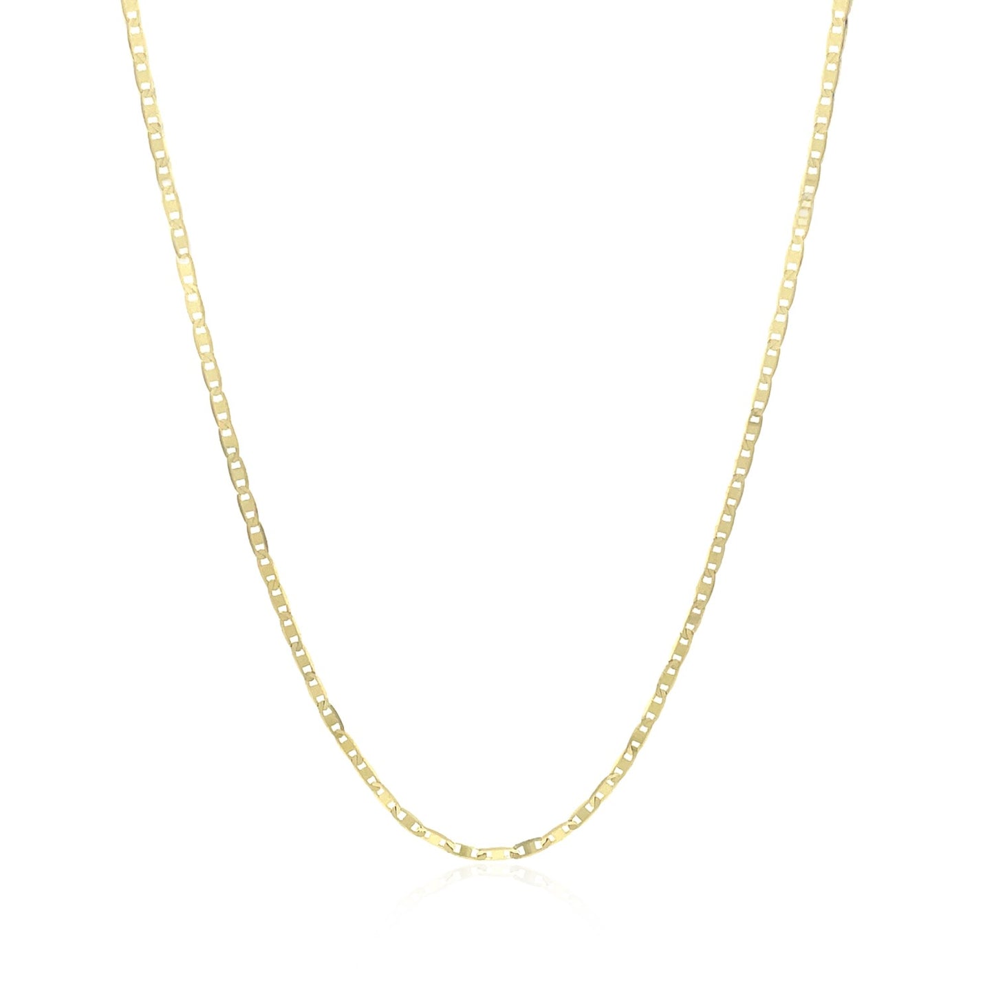 10k Yellow Gold Mariner Link Chain 1.2mm-Teresa&#39;s Fashionista LLC