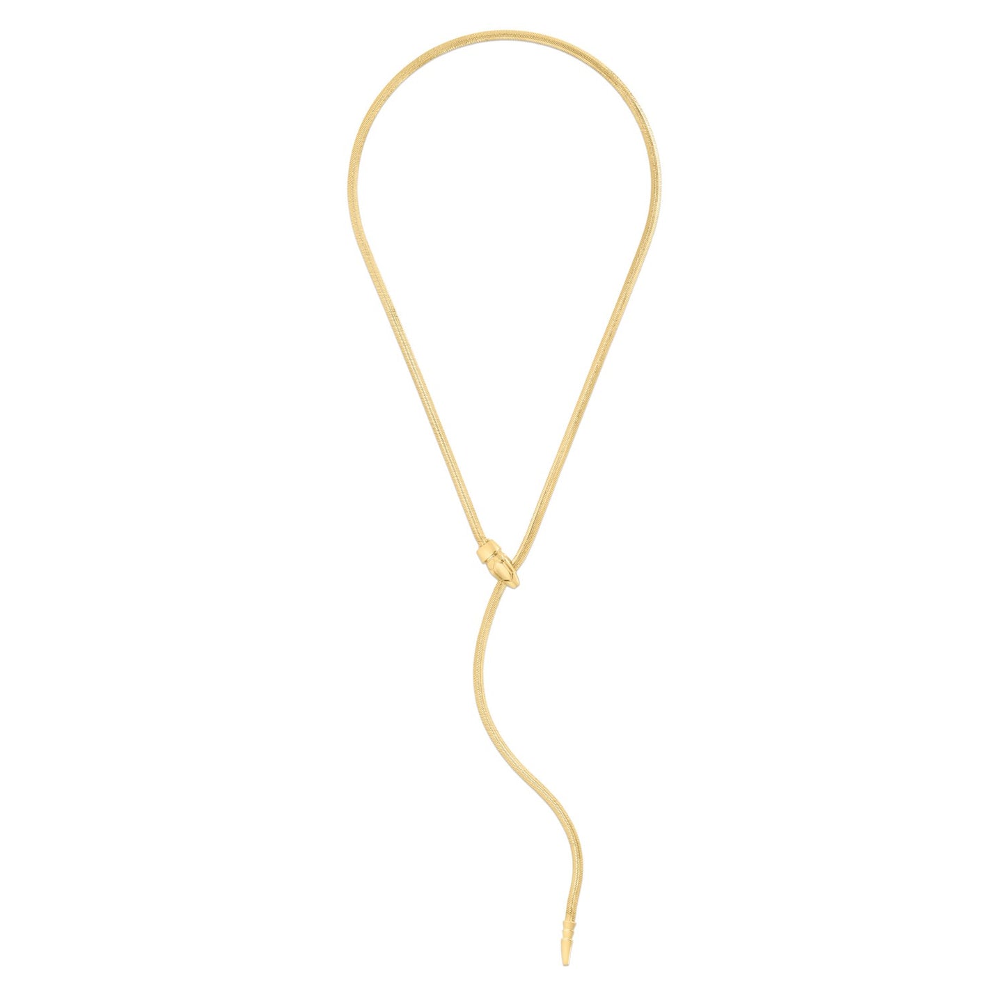 14k Yellow Gold Serpent Necklace-Teresa&#39;s Fashionista LLC