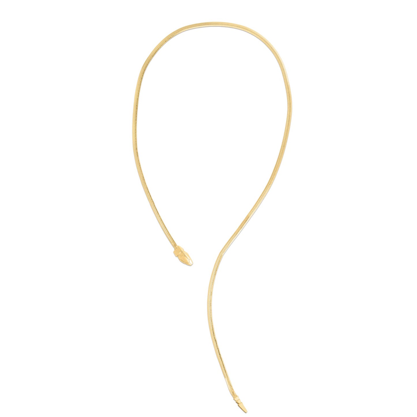 14k Yellow Gold Serpent Necklace-Teresa&#39;s Fashionista LLC