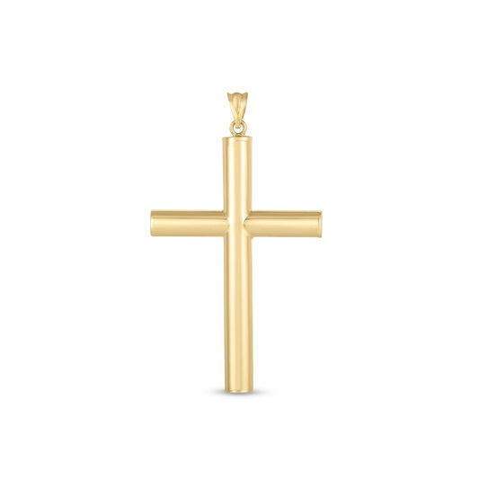 14k Yellow Gold High Polish Classic Cross Pendant - Teresa's Fashionista LLC