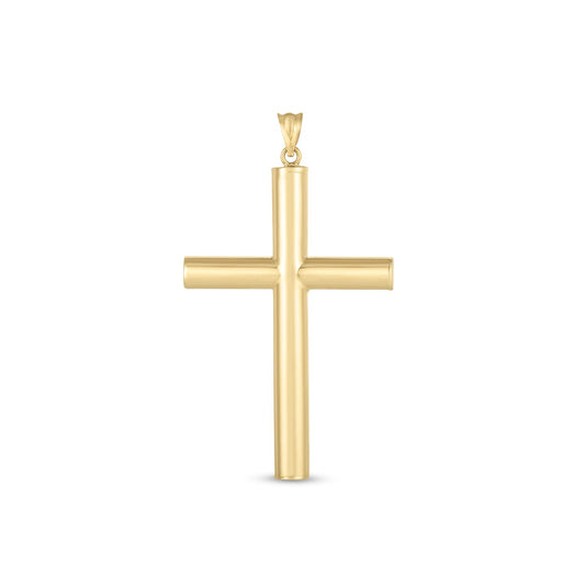 14k Yellow Gold High Polish Classic Cross Pendant-Teresa&#39;s Fashionista LLC