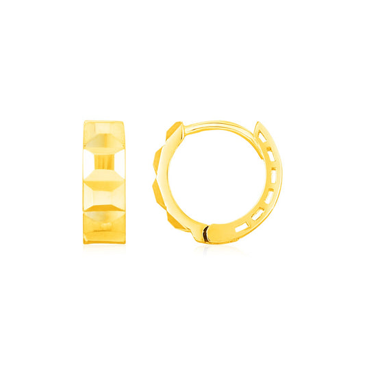 14K Yellow Gold J Hoop Earrings-Teresa&#39;s Fashionista LLC