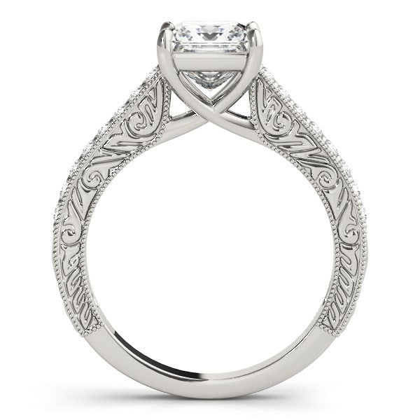 14k White Gold Princess Cut Diamond Engagement Ring (1 1/4 cttw)-Teresa&#39;s Fashionista LLC