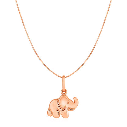 Elephant Pendant in 10k Rose Gold-Teresa&#39;s Fashionista LLC