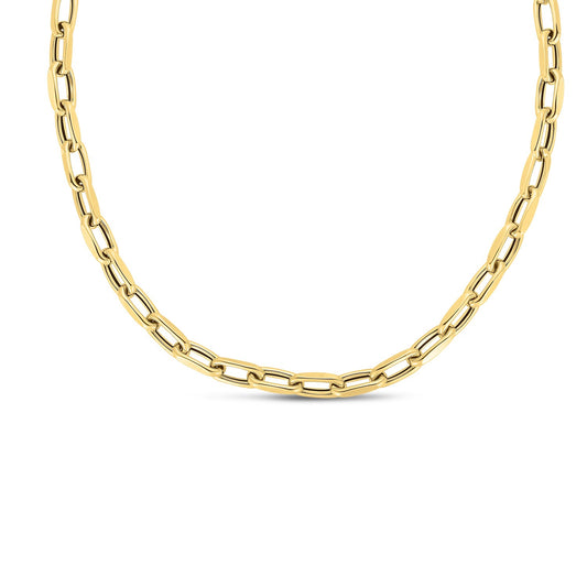 14k Yellow Gold French Cable Link Necklace (6mm)-Teresa&#39;s Fashionista LLC