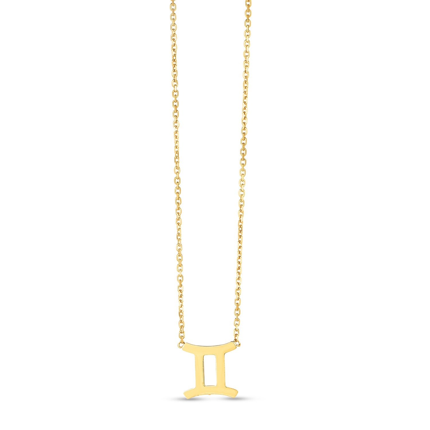 14K Yellow Gold Gemini Necklace-Teresa&#39;s Fashionista LLC