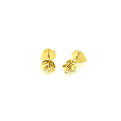 14k Yellow Gold Enameled Strawberry Childrens Earrings-Teresa&#39;s Fashionista LLC