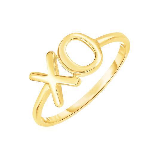 14k Yellow Gold with XO Ring - Teresa's Fashionista LLC