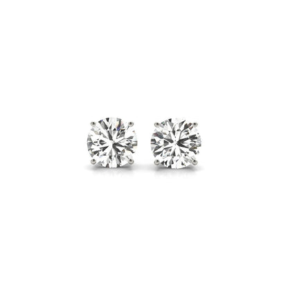 2 cttw Certified IGI Lab Grown Round Diamond Stud Earrings 14k White Gold (G/VS2)-Teresa&#39;s Fashionista LLC