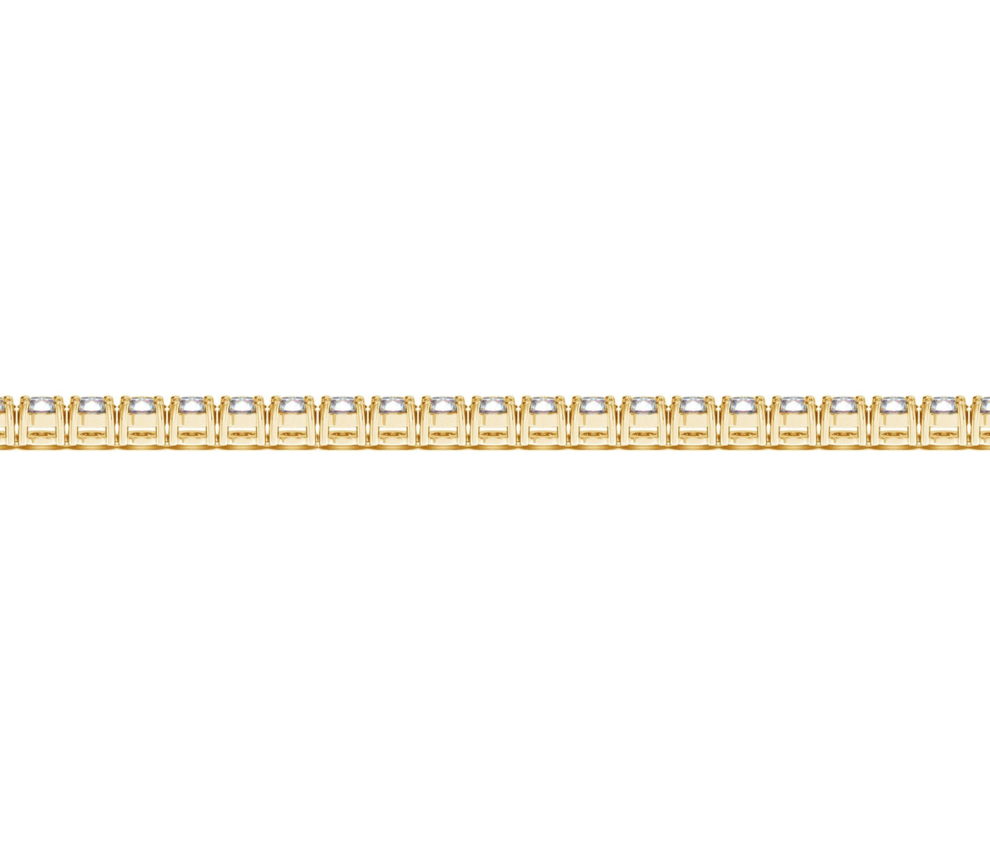 Lab Grown Round Diamond Tennis Bracelet in 14k Yellow Gold (4 cctw F/G VS2/SI1)-Teresa&#39;s Fashionista LLC