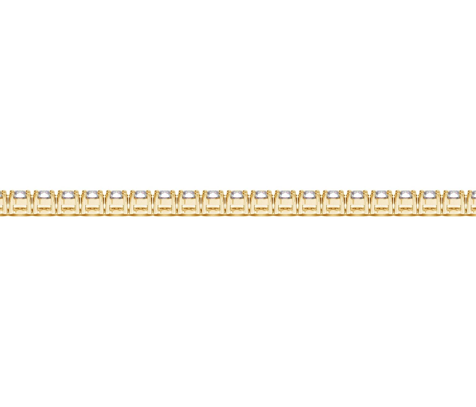 Lab Grown Round Diamond Tennis Bracelet in 14k Yellow Gold (4 cctw F/G VS2/SI1)-Teresa&#39;s Fashionista LLC