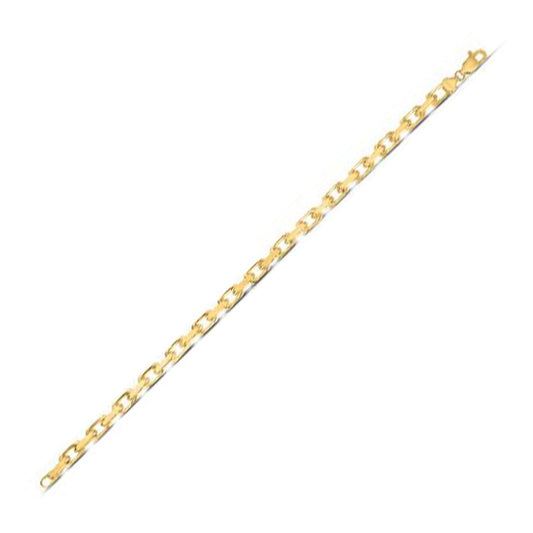 14k Yellow Gold French Cable Link Chain 4.8 mm - Teresa's Fashionista LLC