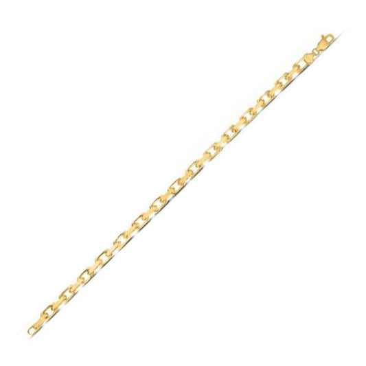 14k Yellow Gold French Cable Link Chain 4.8 mm-Teresa&#39;s Fashionista LLC