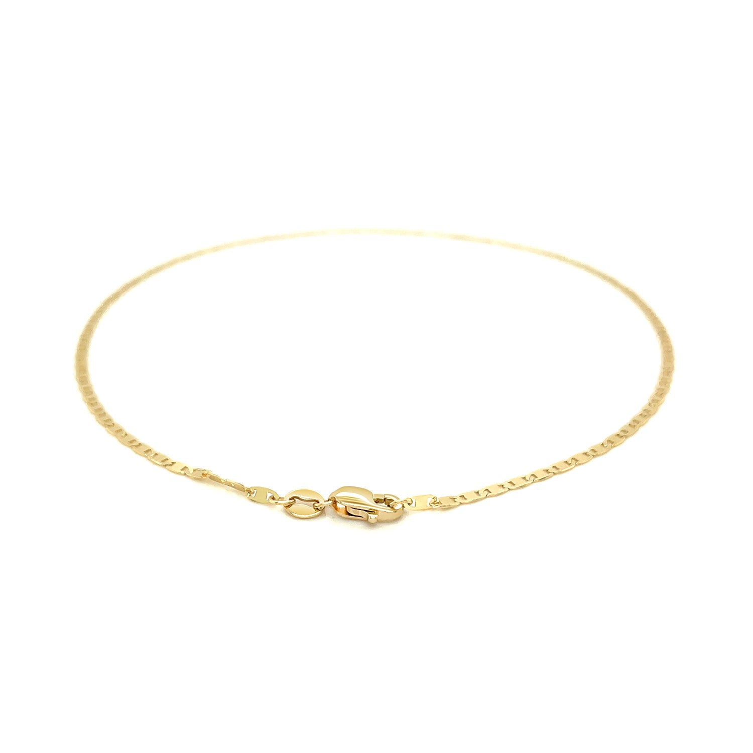 14k Yellow Gold Mariner Link Anklet 1.7mm-Teresa&#39;s Fashionista LLC