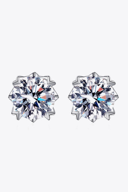 Good Day In My Mind Moissanite Stud Earrings-Teresa&#39;s Fashionista LLC