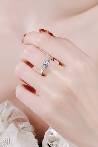 1.2 Carat Moissanite Heart Ring-Teresa&#39;s Fashionista LLC