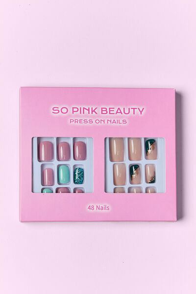 SO PINK BEAUTY Press On Nails 2 Packs-Teresa&#39;s Fashionista LLC