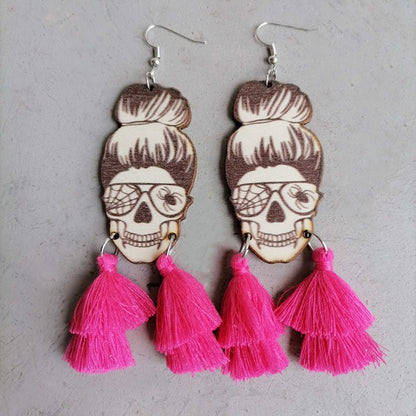 Spider Grandma Tassel Detail Dangle Earrings-Teresa&#39;s Fashionista LLC