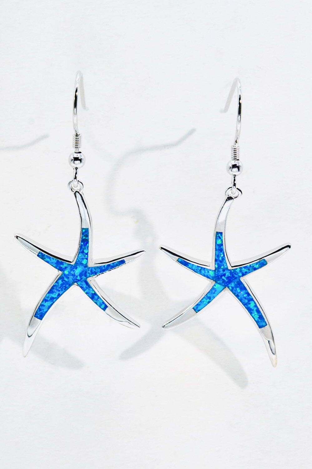 Opal Starfish Drop Earrings-Teresa&#39;s Fashionista LLC