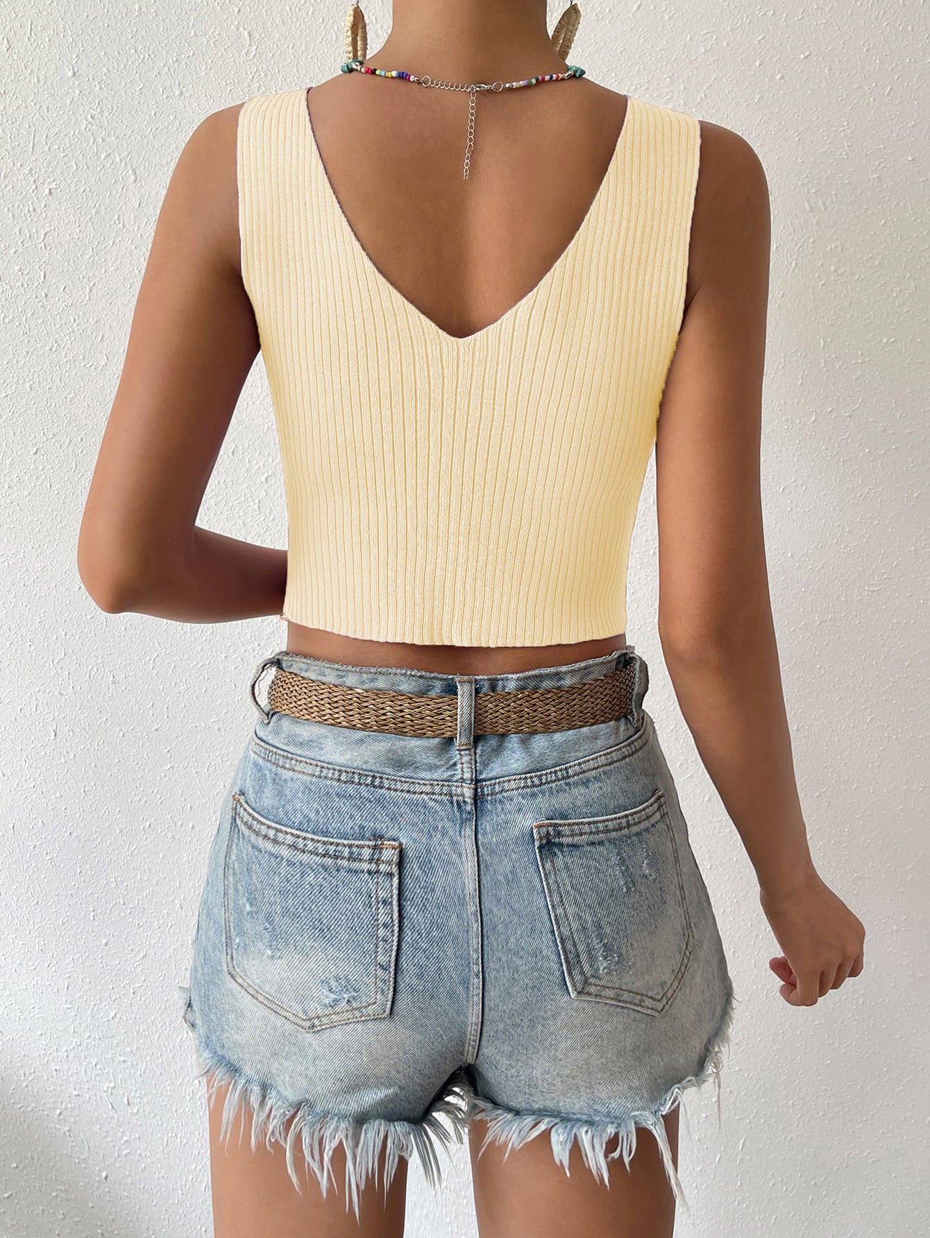 Twisted Cropped Knit Tank-Teresa&#39;s Fashionista LLC