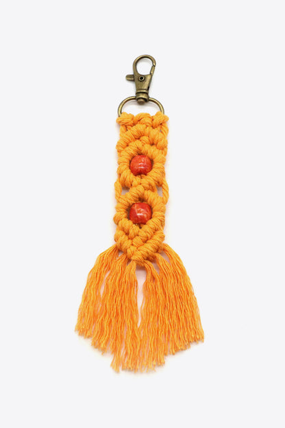 Assorted 4-Pack Handmade Macrame Fringe Keychain-Teresa&#39;s Fashionista LLC