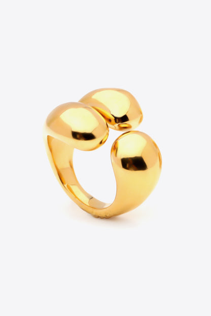 On My Mind 18K Gold Plated Open Ring-Teresa&#39;s Fashionista LLC