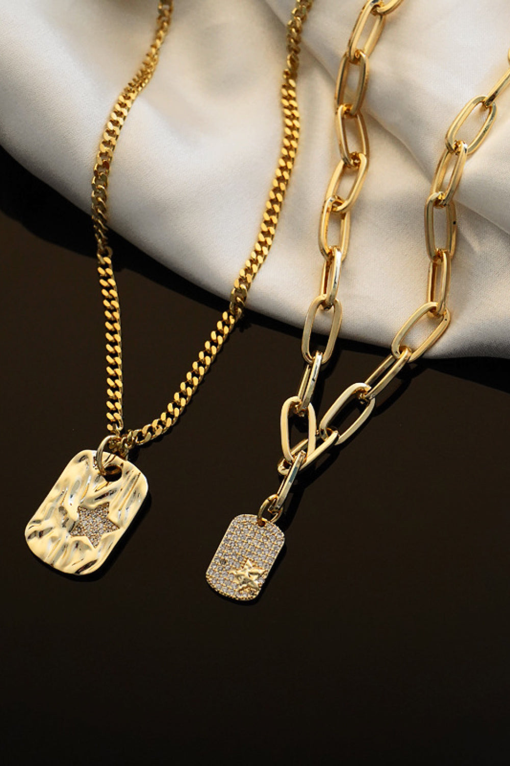 Never Out Of Reach 18K Gold-Plated Pendant Necklace-Teresa&#39;s Fashionista LLC