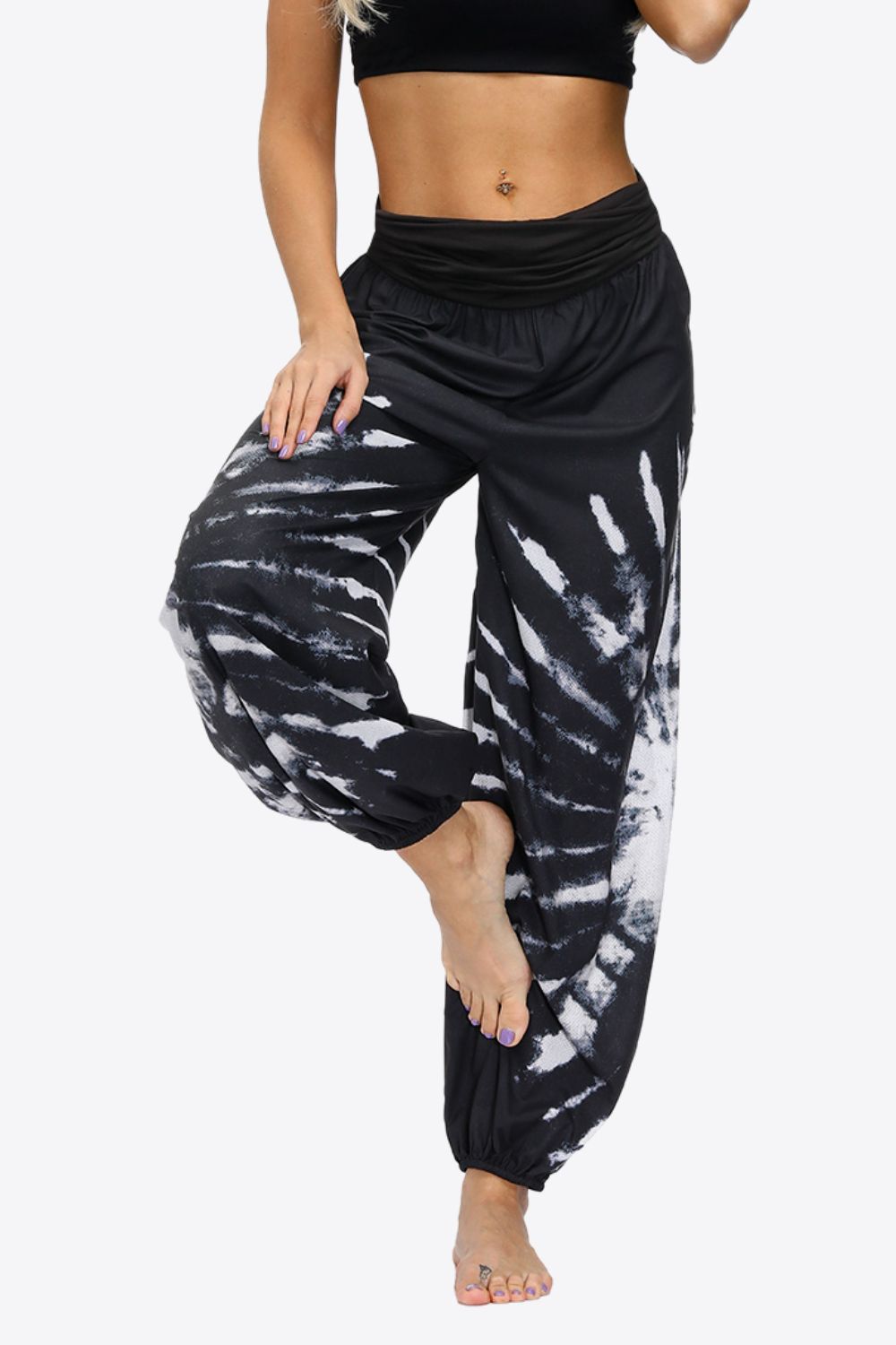 Exotic Style Printed Ruched Pants-Teresa&#39;s Fashionista LLC